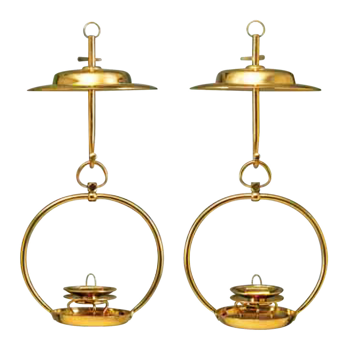 真宗大谷派 東 仏具 輪灯瓔珞 輪灯 浅傘.三枠イチョウ 5.0寸